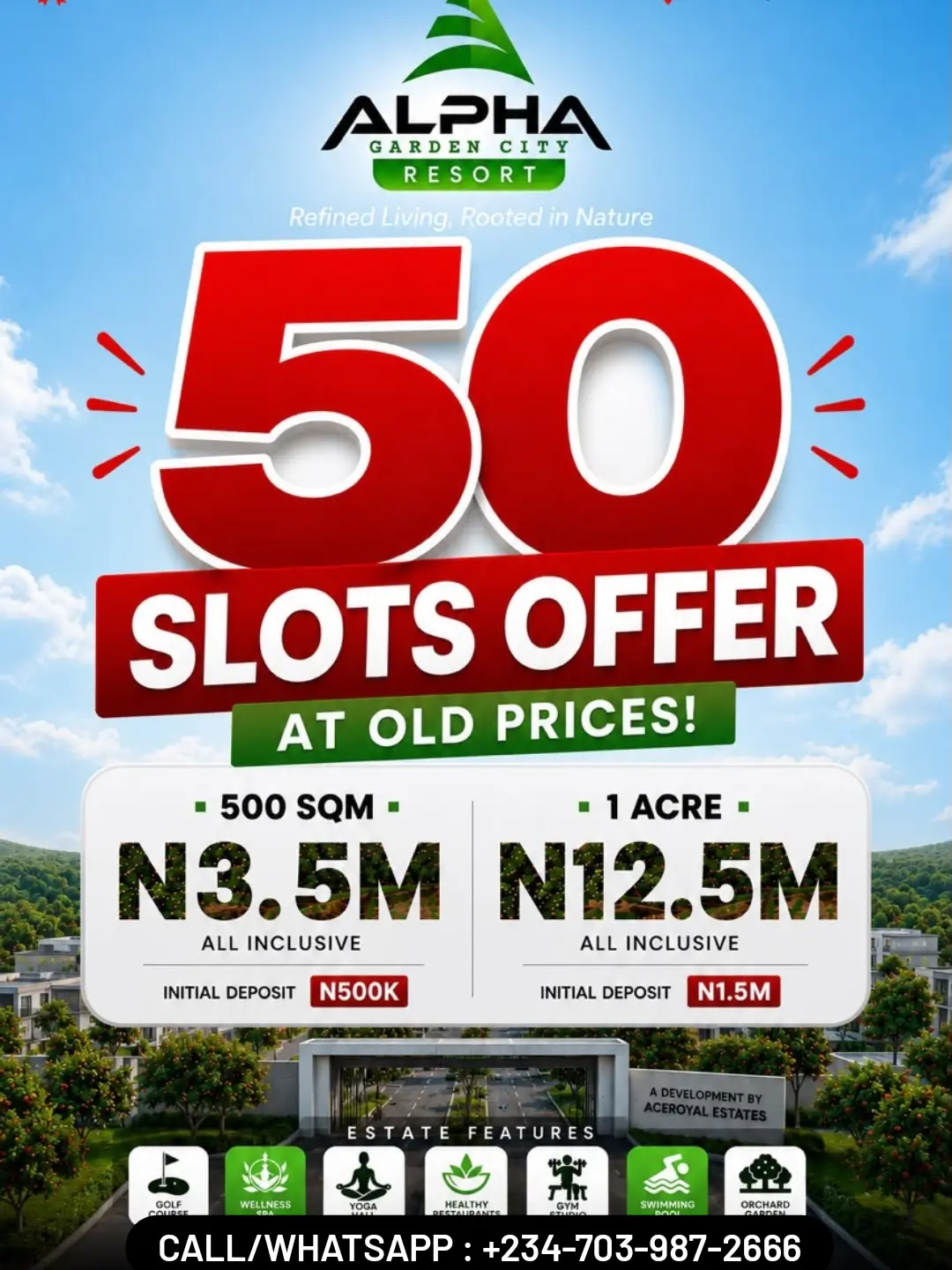 Lock In ₦3.5M Plots Before Price Jumps to ₦6M at Alpha Garden City