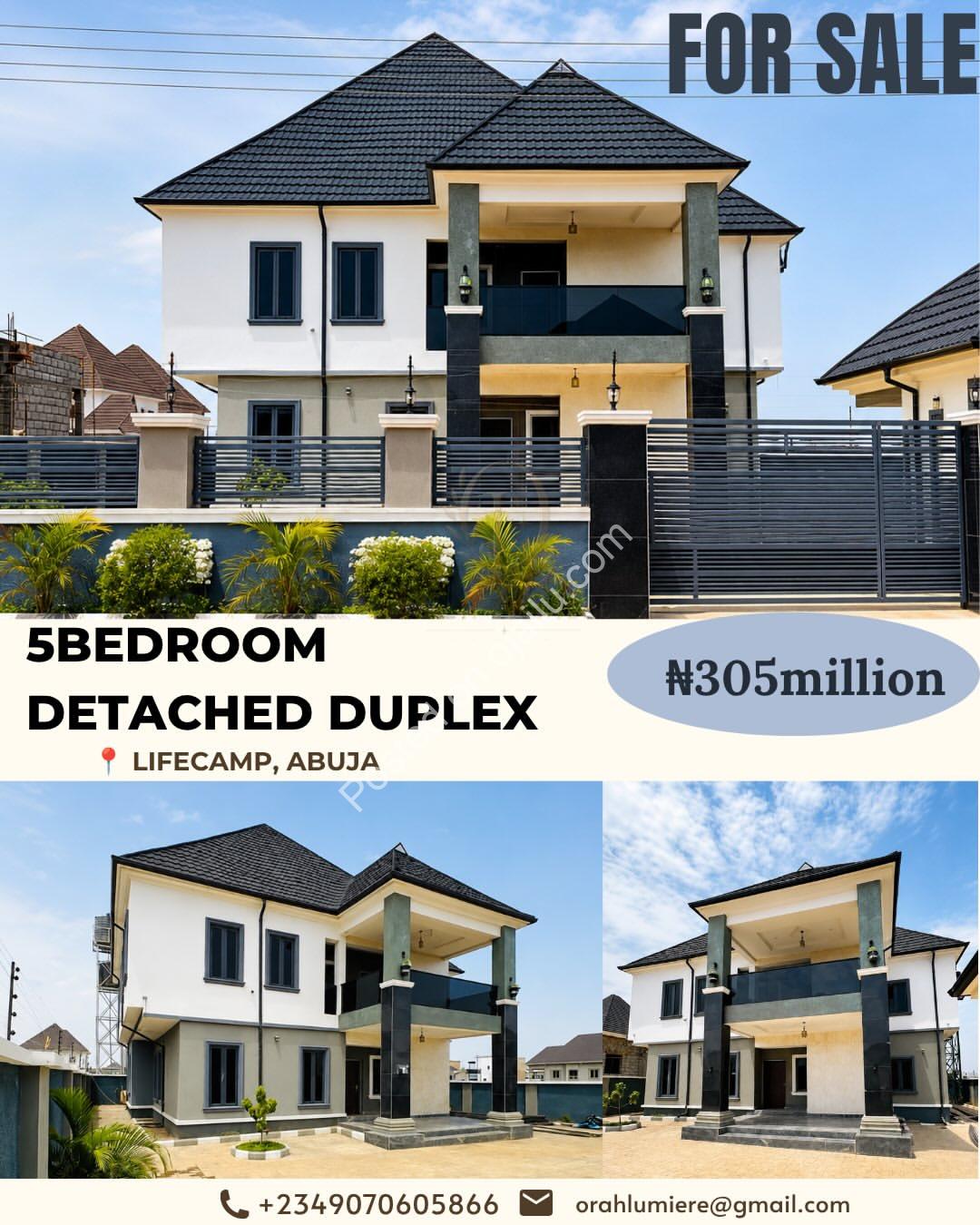 5-Bed Duplex in Lifecamp: Space & Elegance Await