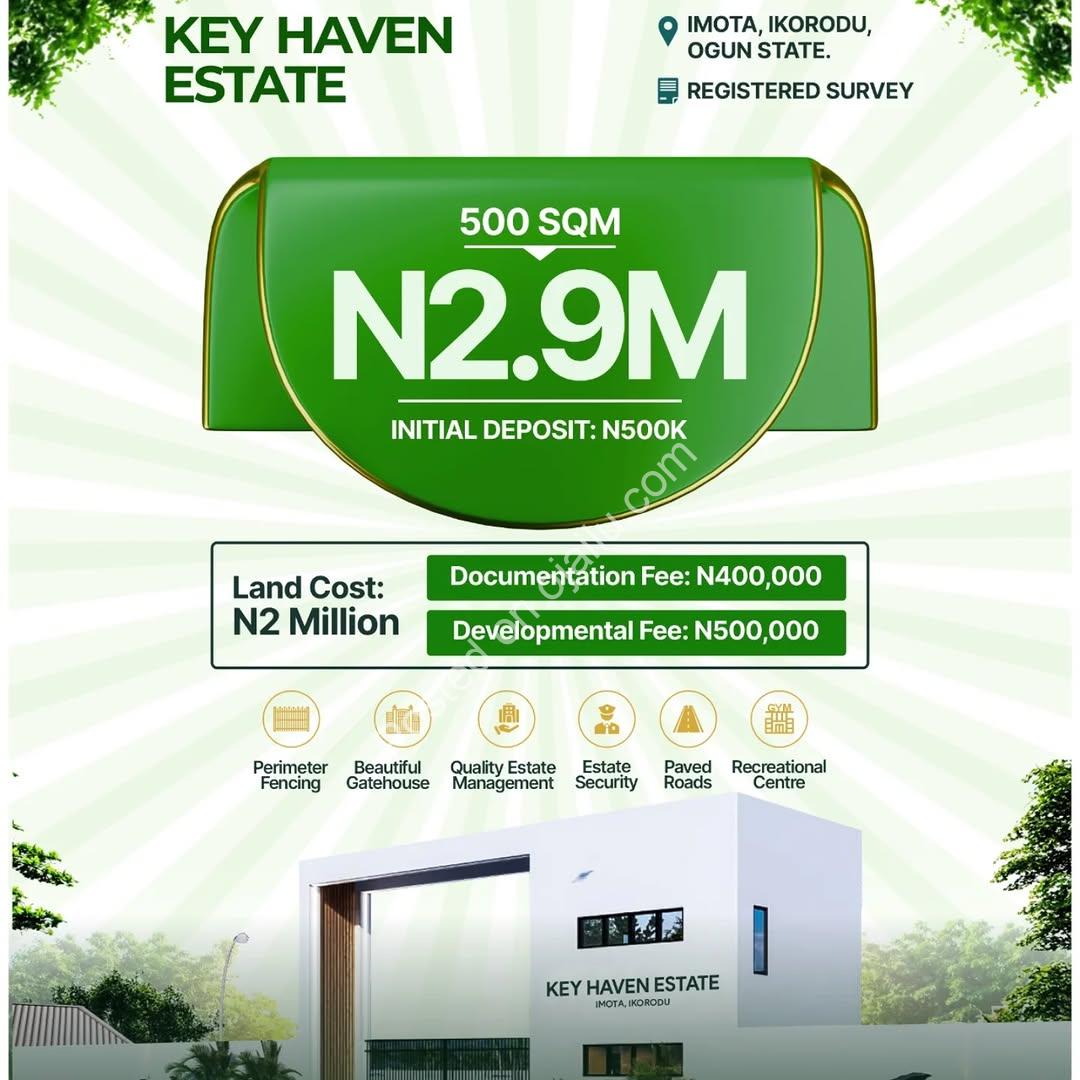 Own 500sqm in Imota for ₦2.9M