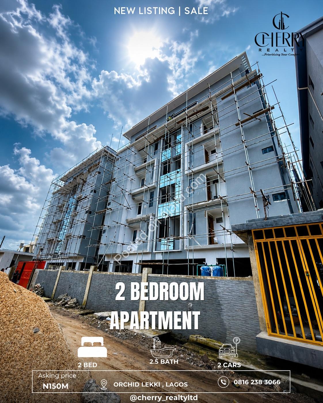 Modern 2-Bed En-Suite Apartment in Orchid Lagos