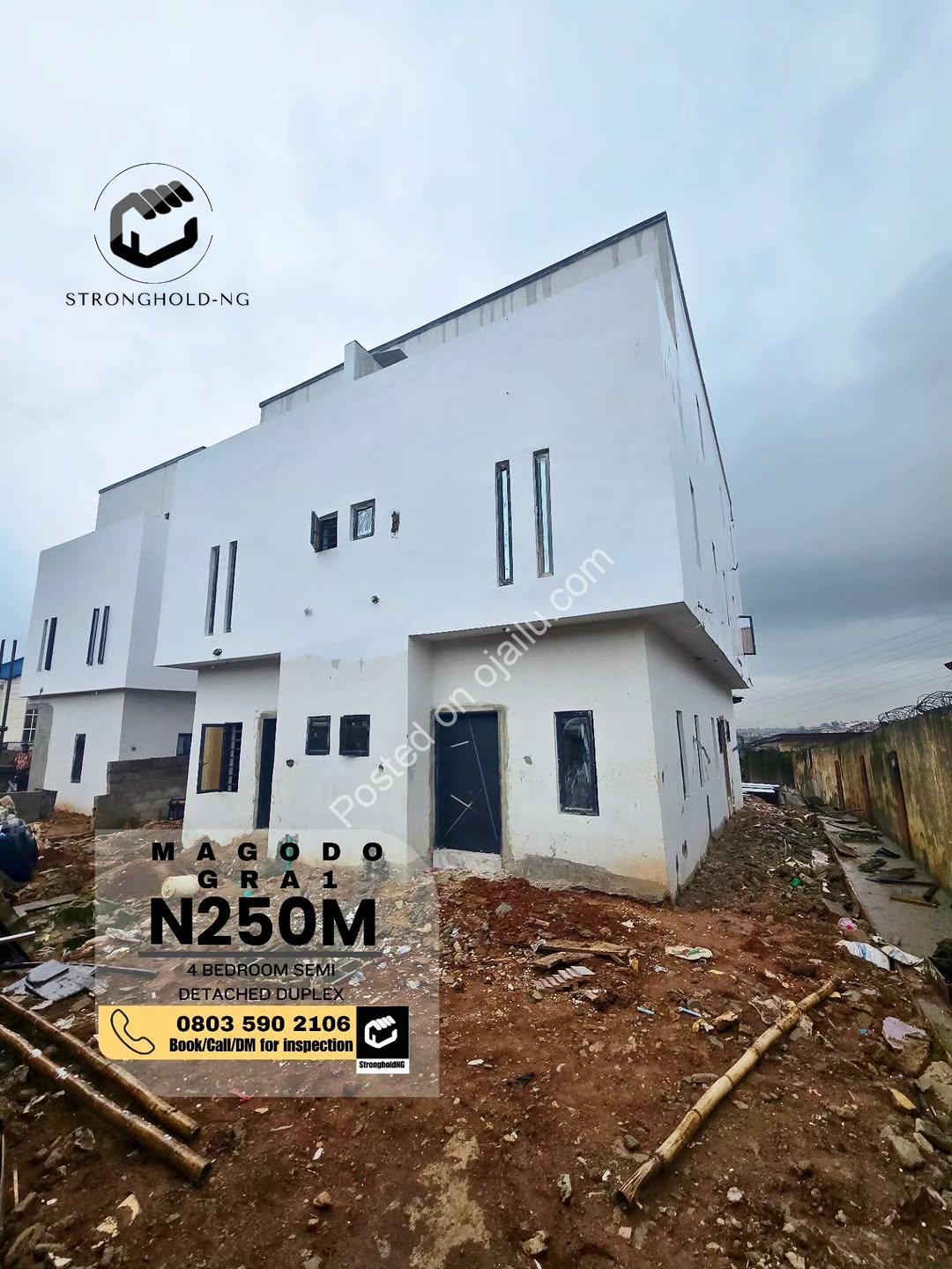4-Bed Semi-Detached Duplex, Your Own Private Haven in Magodo GRA