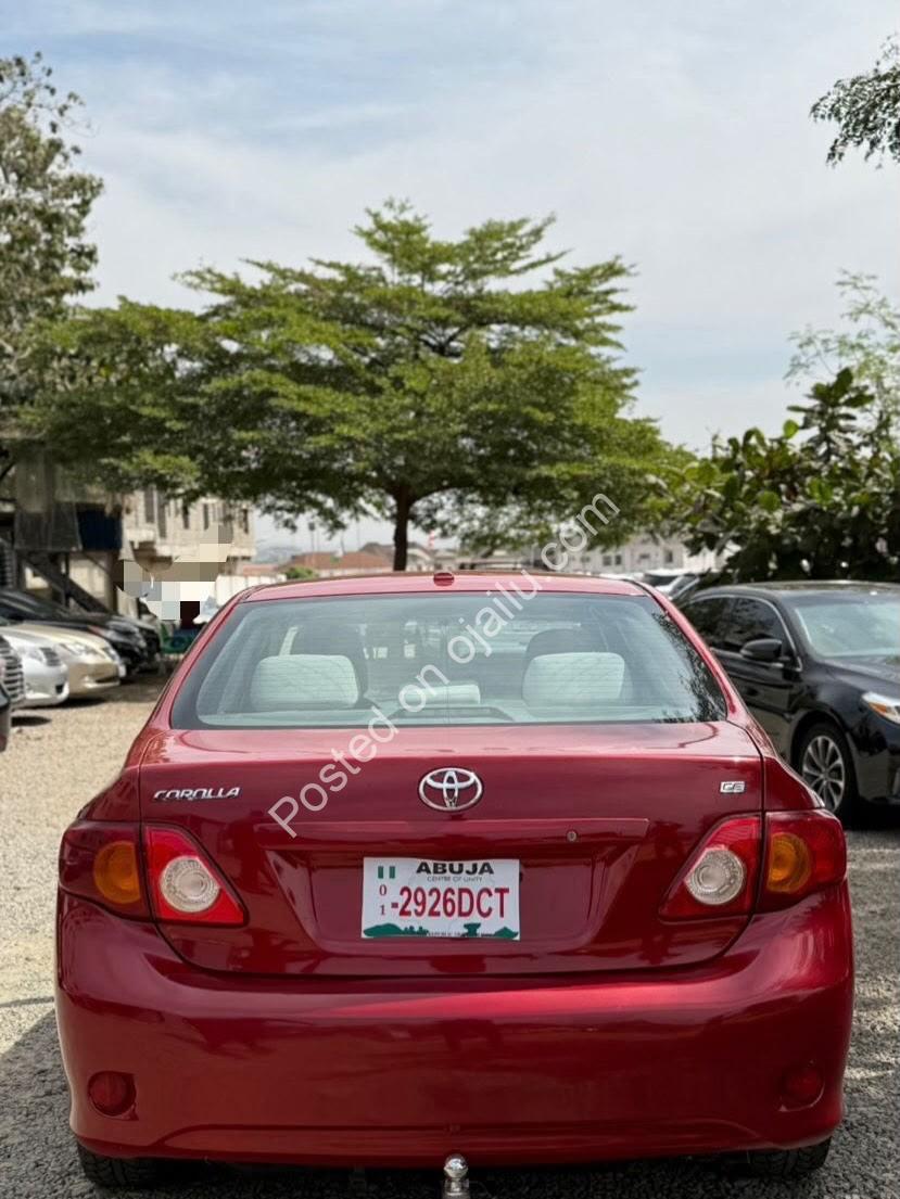 2009 Toyota Corolla CE – Clean Foreign Used, Genuine Duty, ₦8.5M