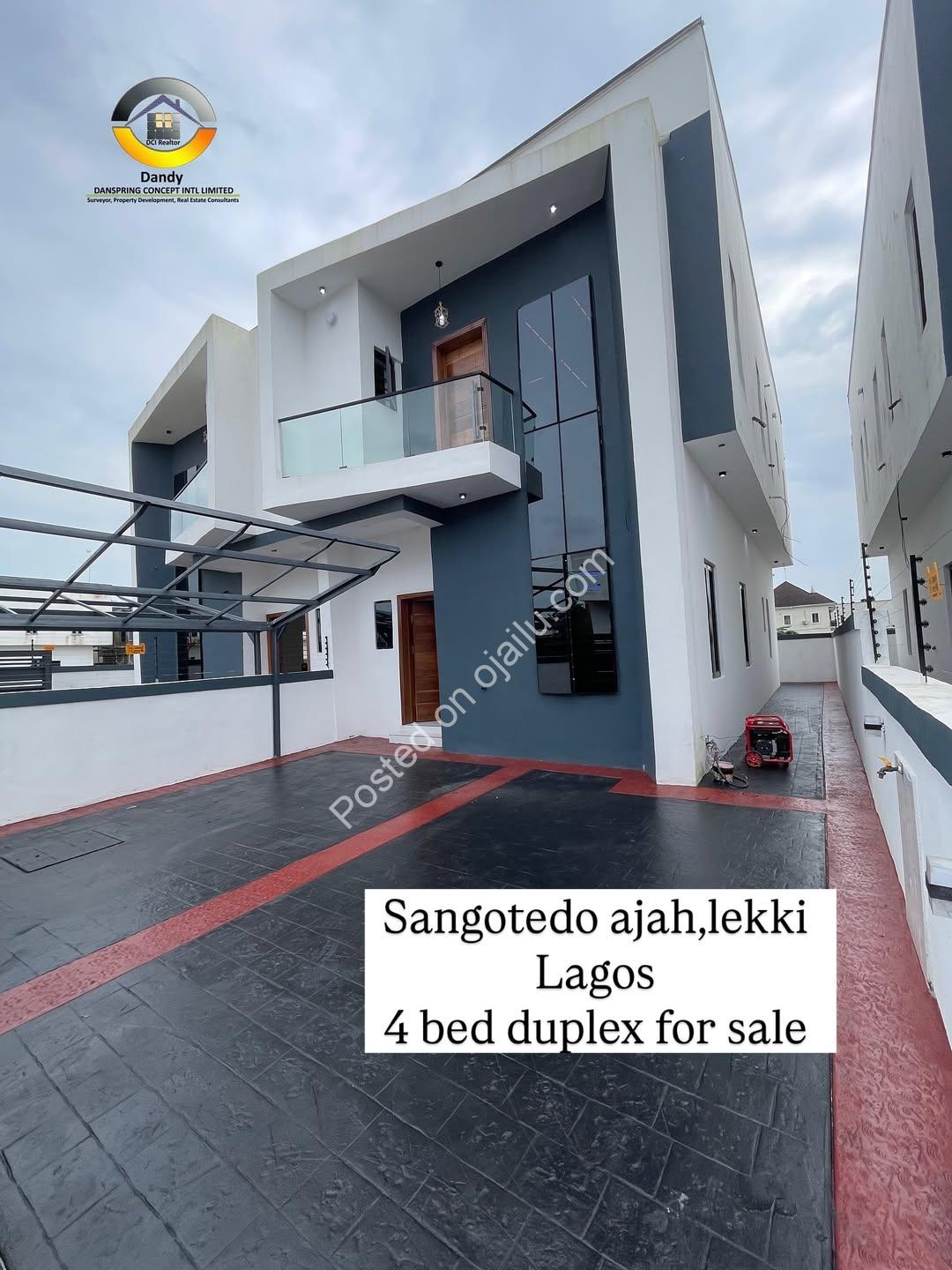 Contemporary 4-Bed Duplex with Smart Home Tech – Sangotedo