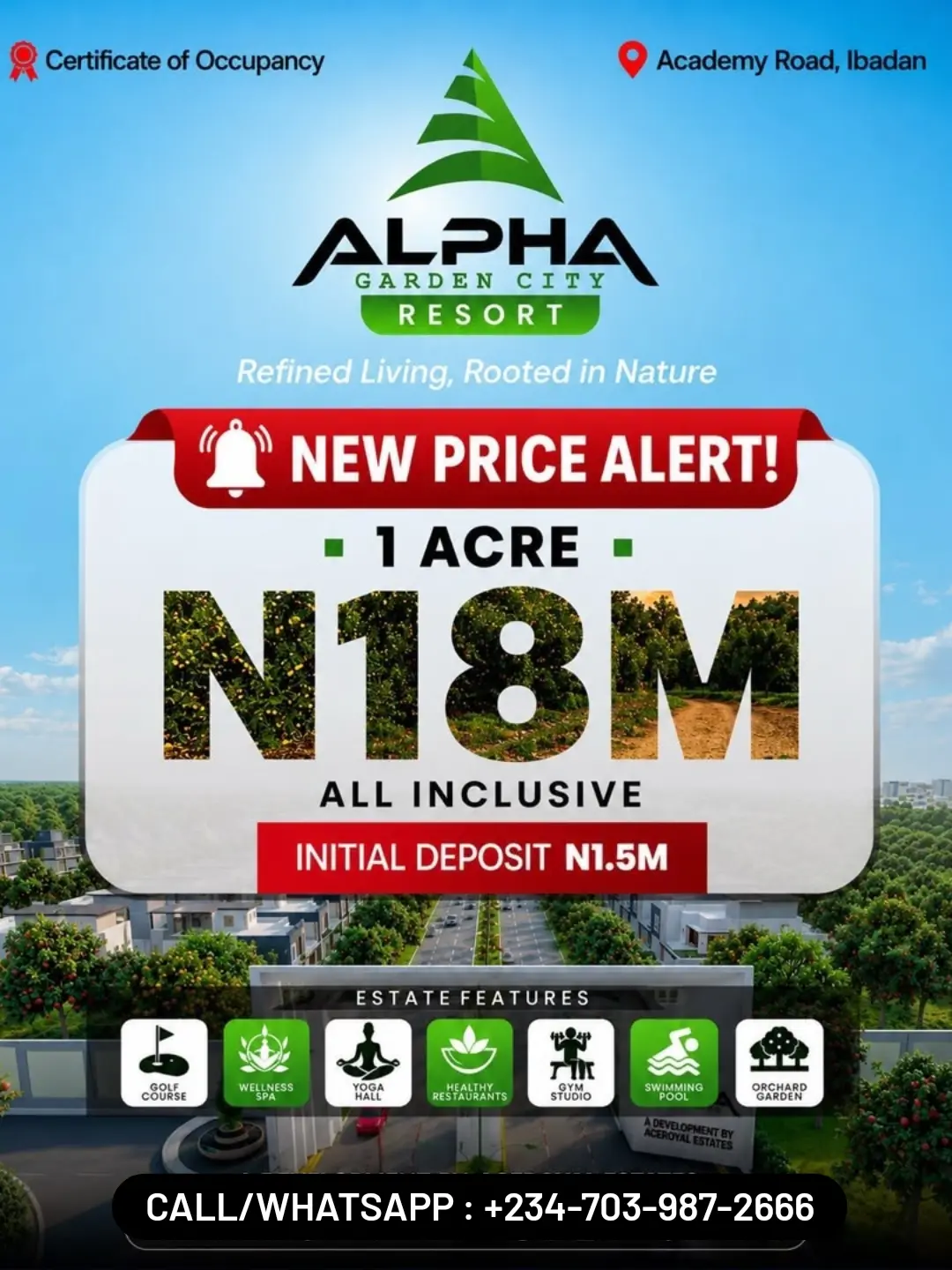 Lock In ₦3.5M Plots Before Price Jumps to ₦6M at Alpha Garden City