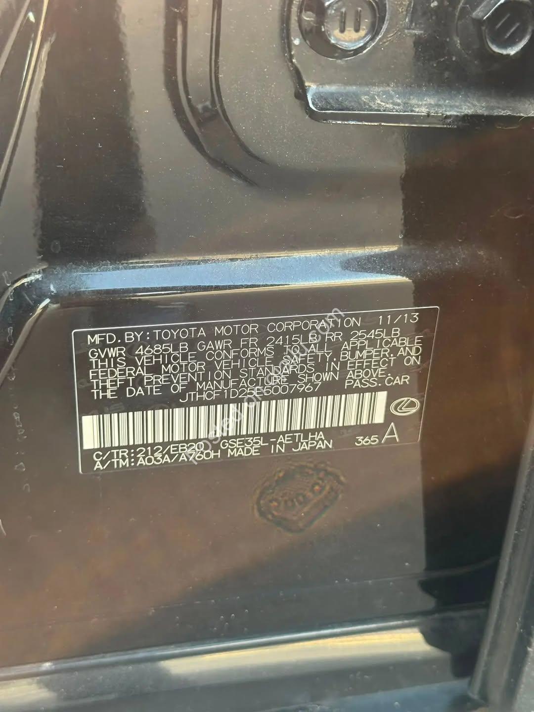 “2014 Lexus IS250 – Original Duty, Abuja’s Finest  “
