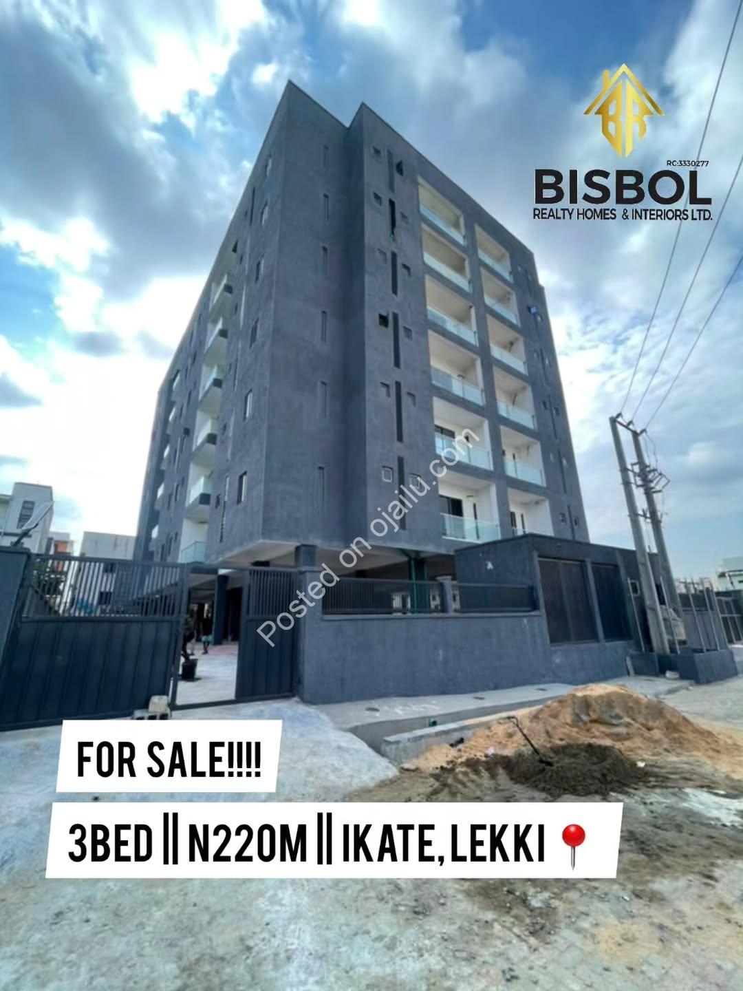 Move-In Ready: 3BR Serviced Apt in Ikate Lekki