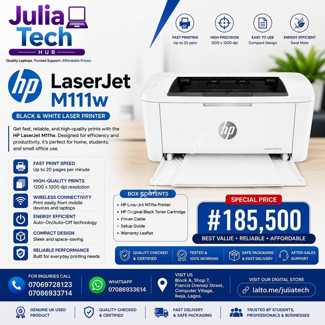 Laser-Sharp Printing, Built for Speed & Reliability