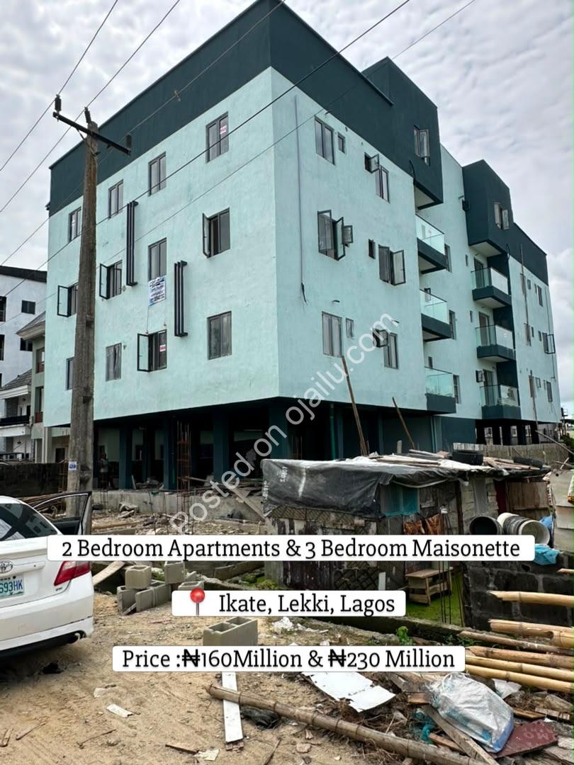Prime Ikate Lekki: 2-Bed Apt & 3-Bed Maisonette – High ROI!