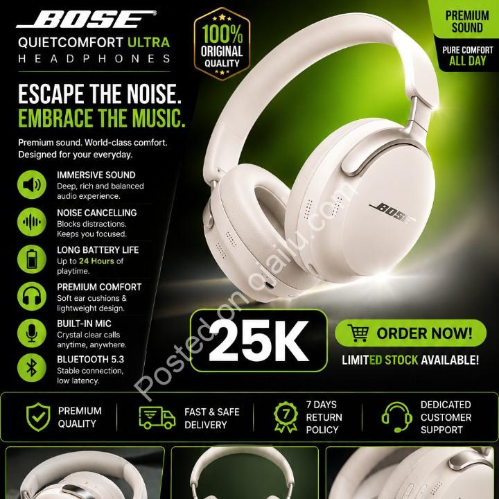 Silence the World, Amplify Your Sound: Bose Ultra Headphones