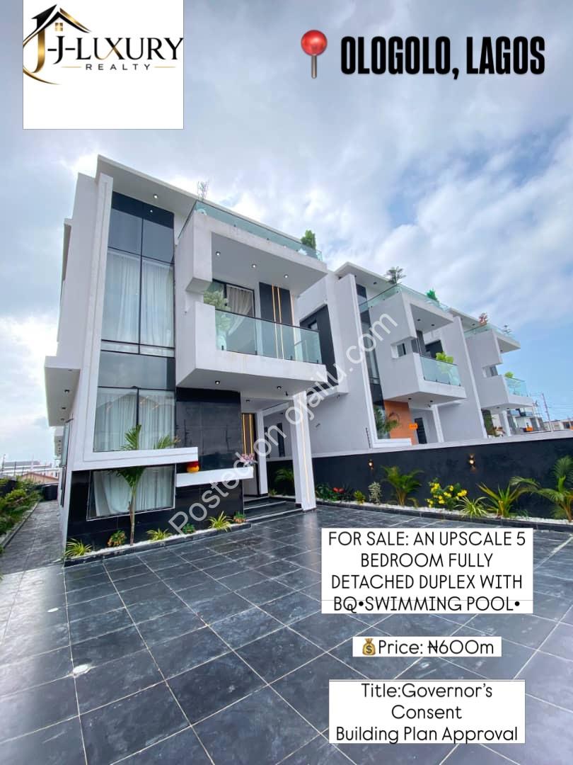 5 Bedroom Masterpiece with Pool in Ologolo