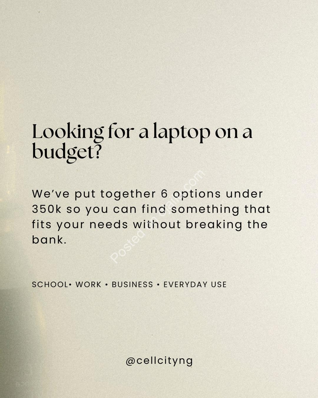 Laptops Under ₦340K? Yes, Please!
