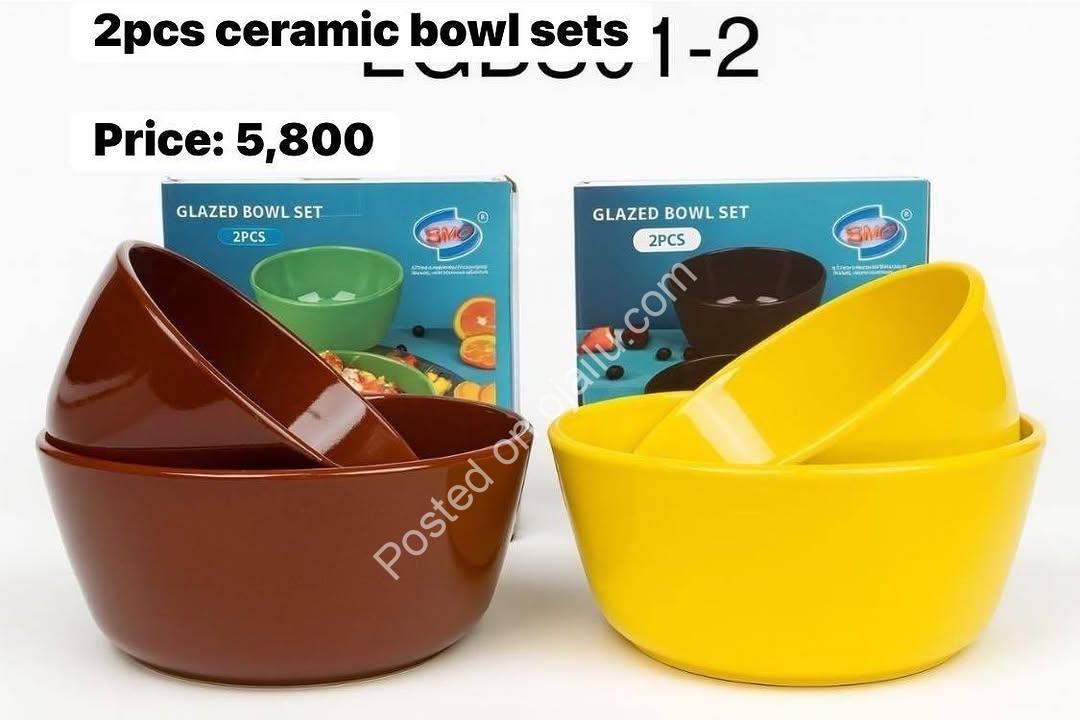 Stylish 2-Pc Ceramic Bowl Set – Perfect for Every Meal!