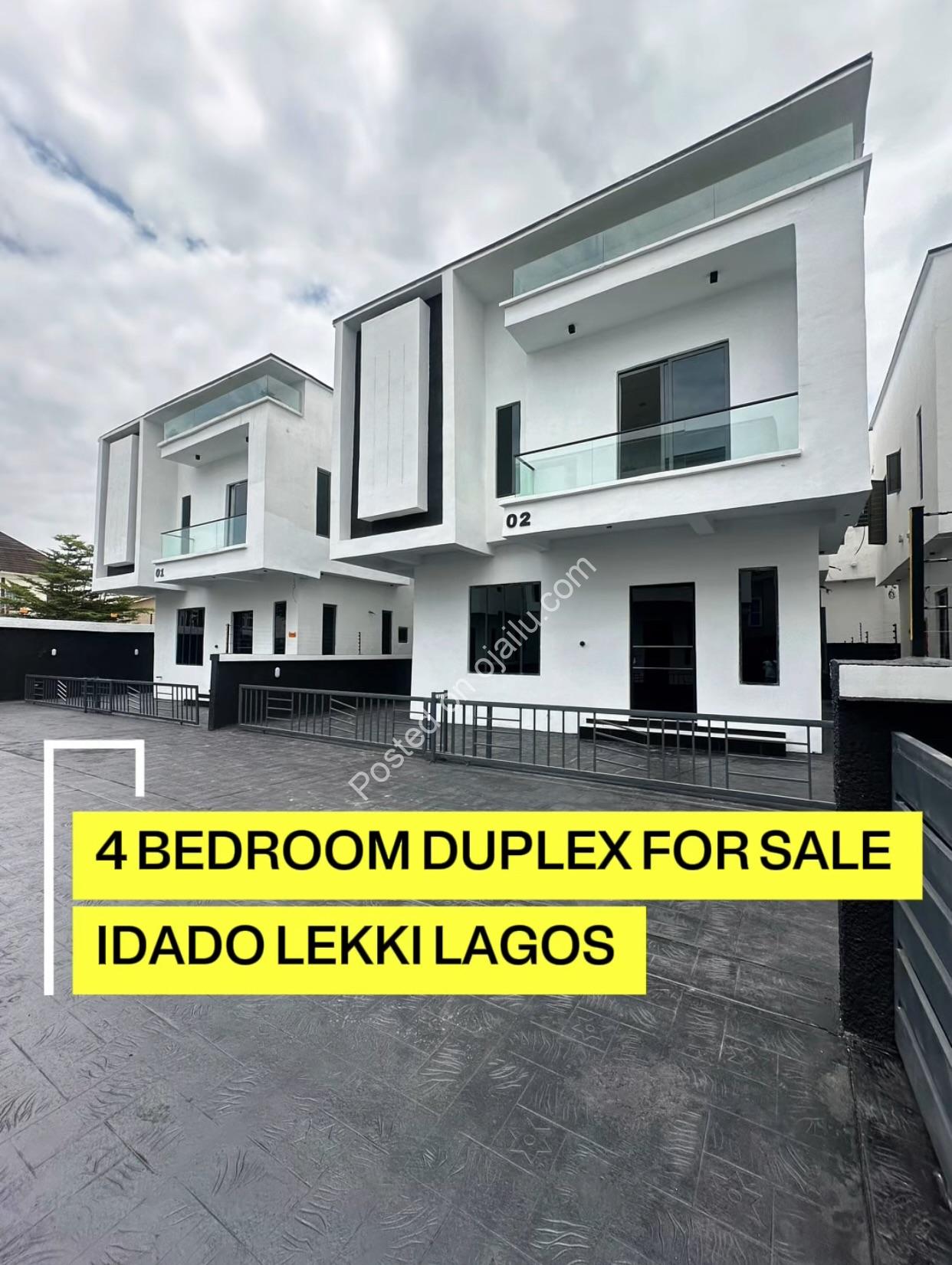 4-Bed Detached Duplex w/ BQ in Idado