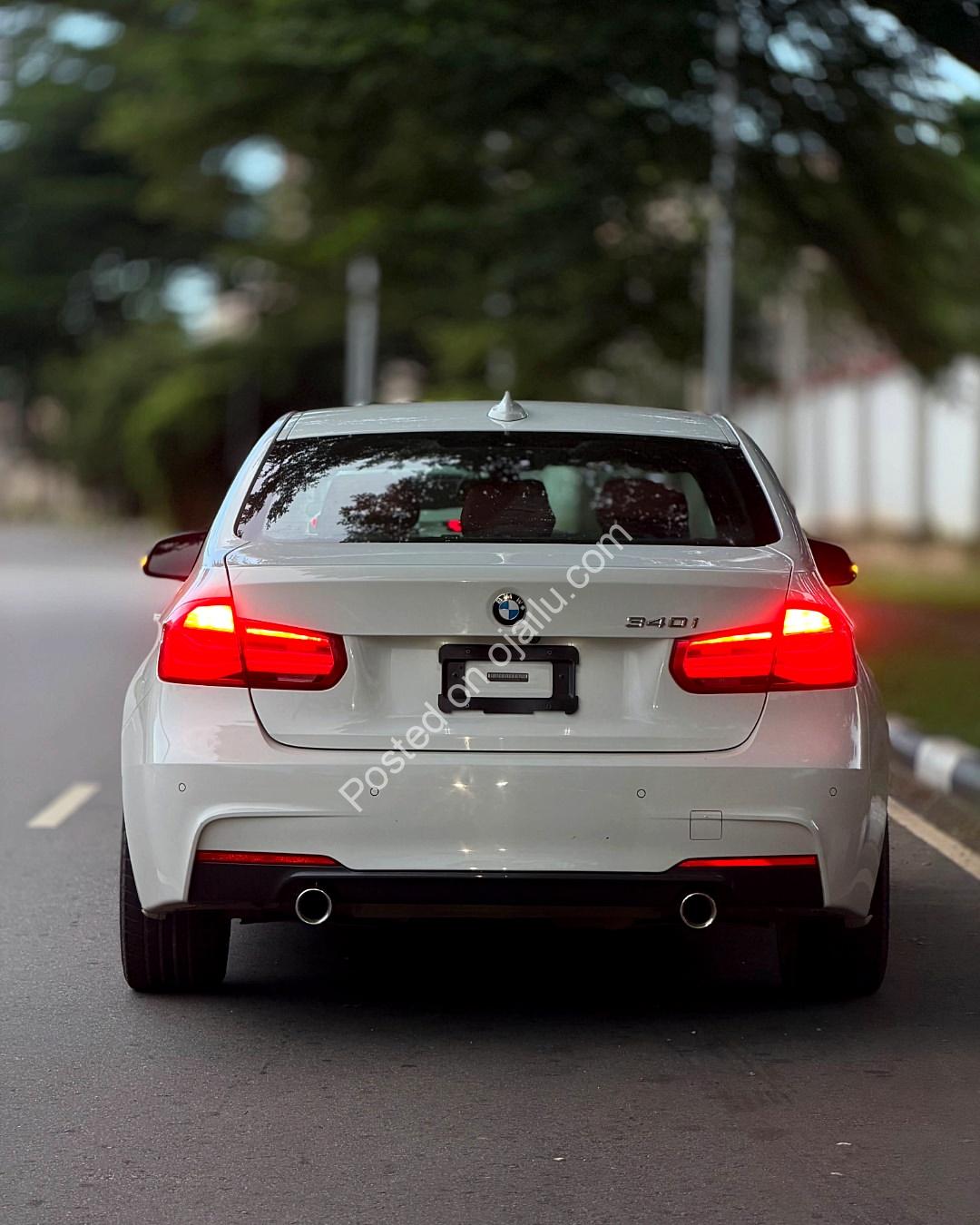 2017 BMW 340i – White on Red Leather, Only 36K Miles