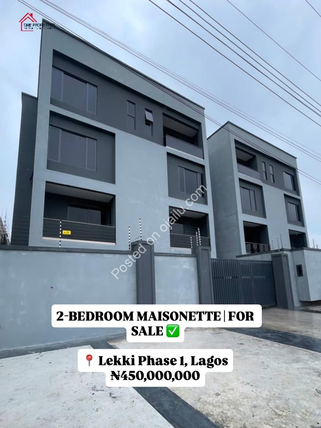 Serene 2-Bed Maisonette With Pool & Gym in Lekki 1