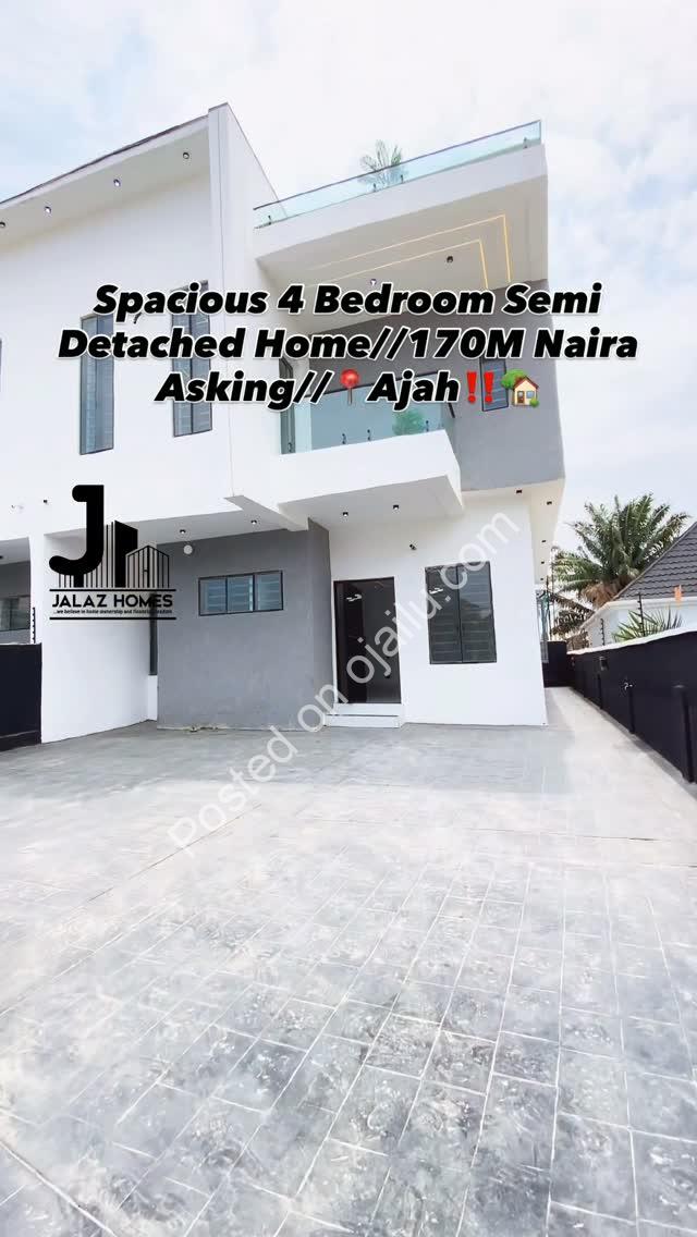 Exceptional 4-Bed Semi-Detached Home in Ajah