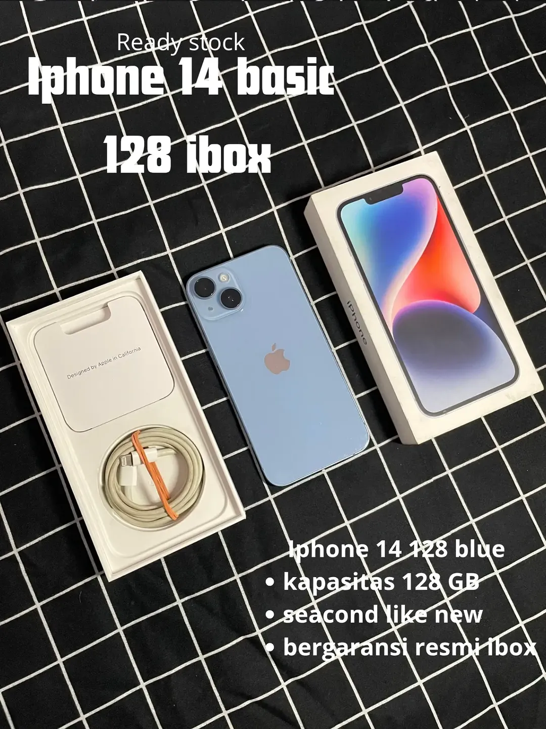 iPhone 14 Basic 128GB – Pristine Like-New Fullset