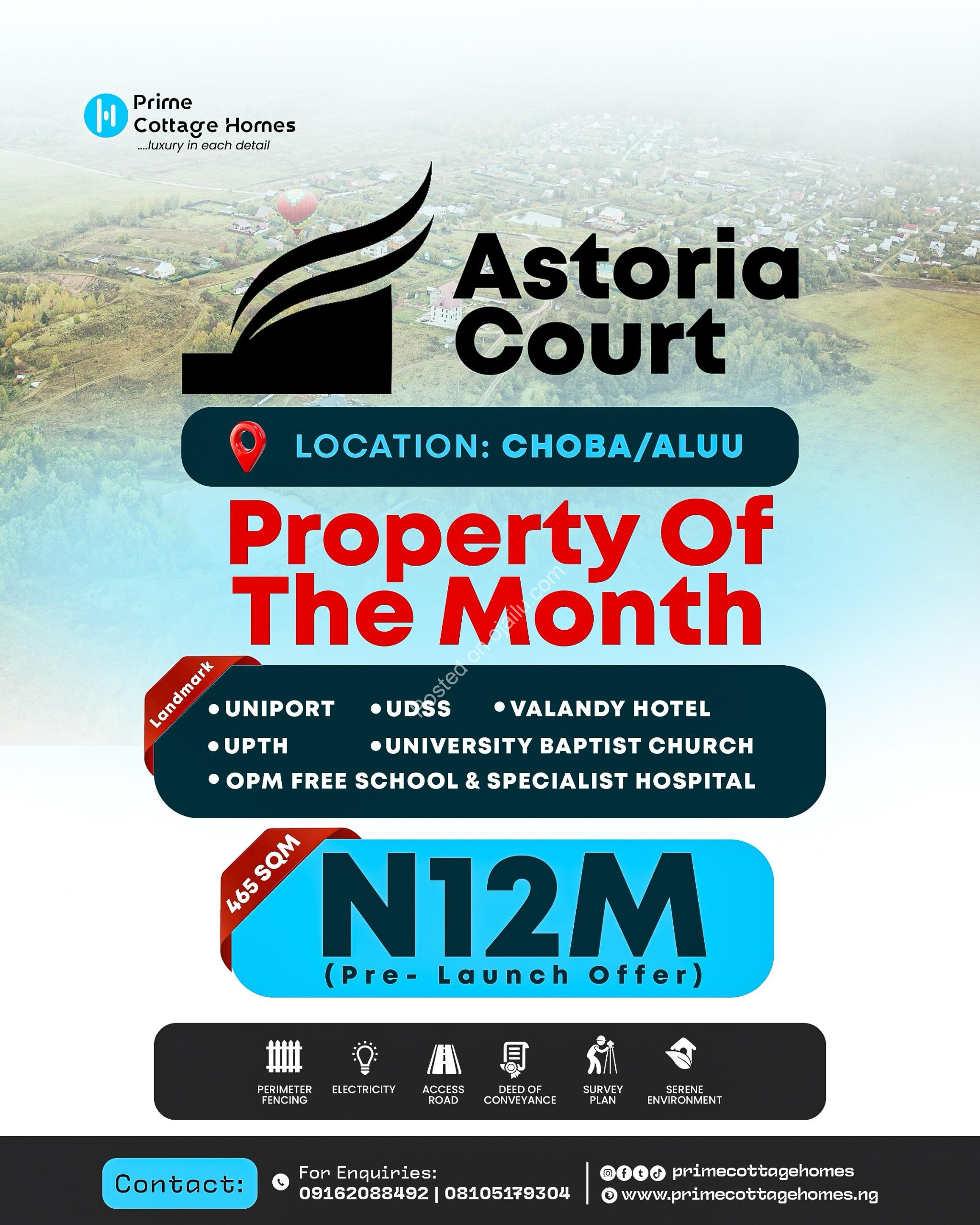 Own Land in Fast-Growing Choba–Aluu — ₦12M
