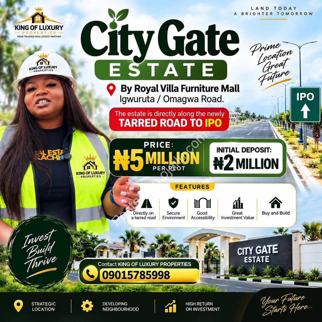 Own Land on Tarred Road in Fast-Growing City Gate Estate