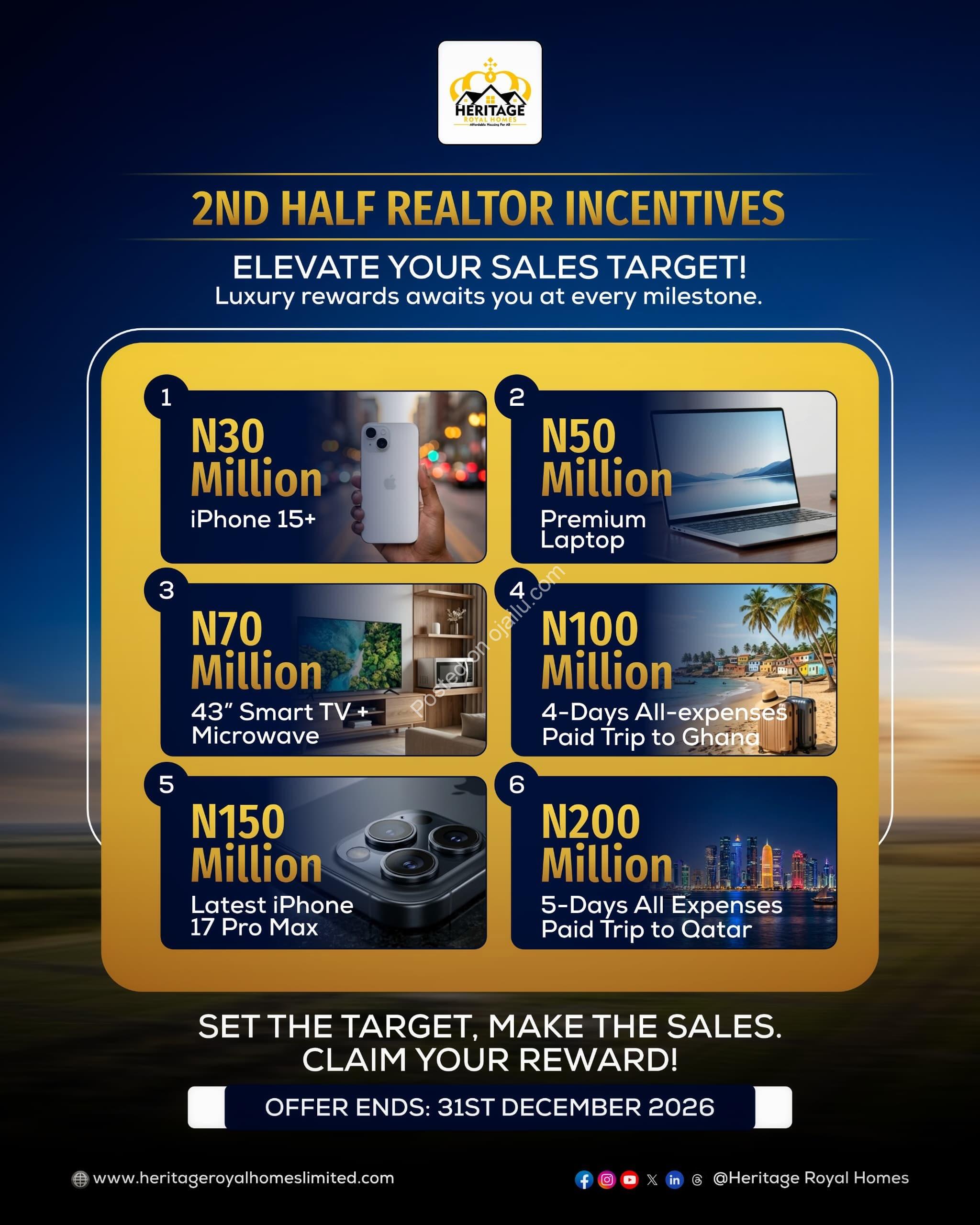 Realtors: Sell Big, Earn Bigger With Heritage Royal Rewards