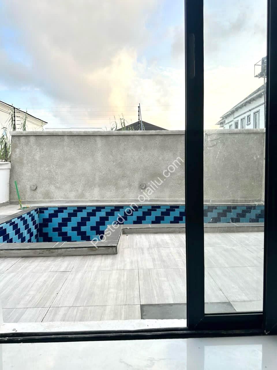 5-Bed Semi-Detached Duplex + Pool & BQ in Ajah
