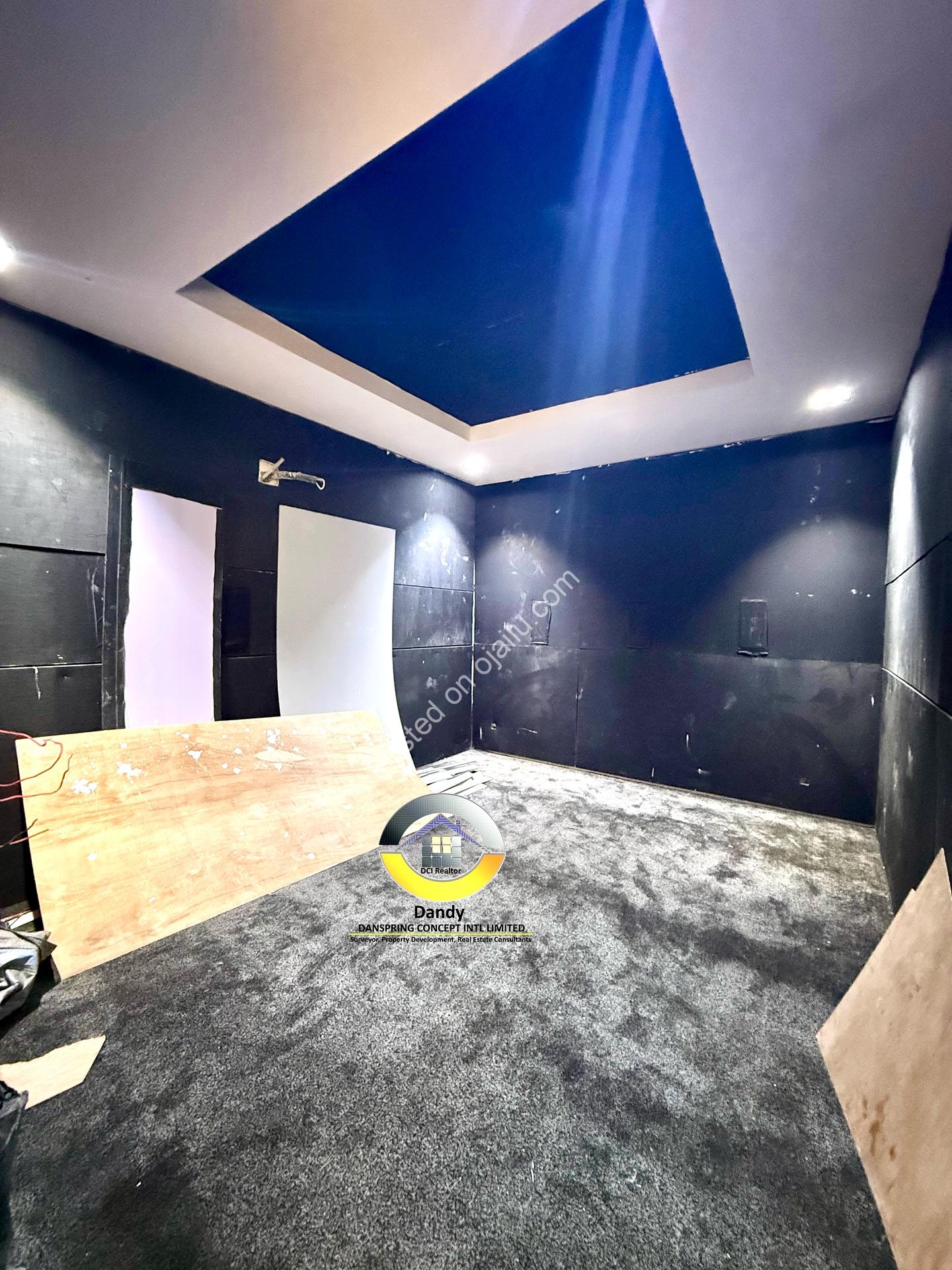 Pool-View Living Room in Lekki’s 5-Bedroom Dream Home