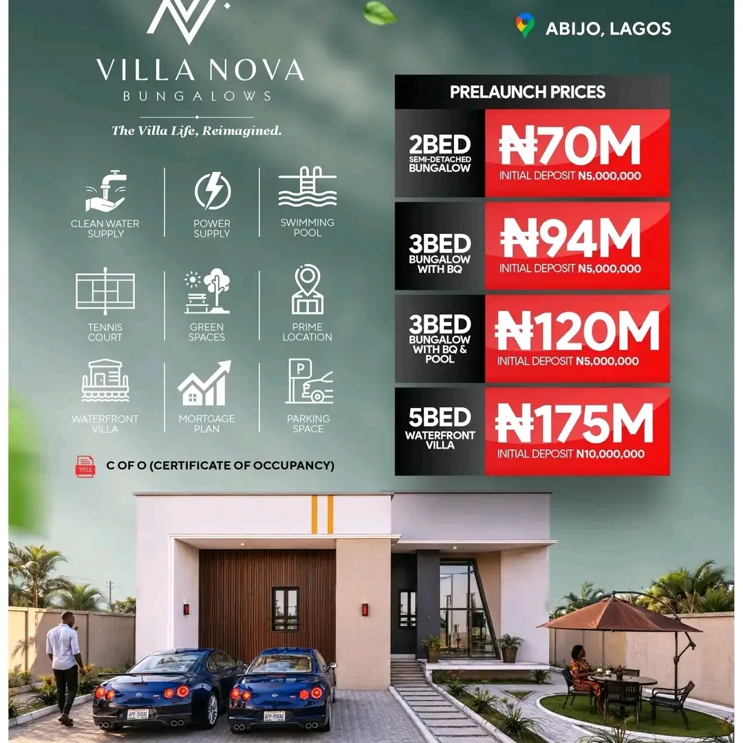 Own Early at Villa Nova, Abijo G.R.A. — From ₦70M