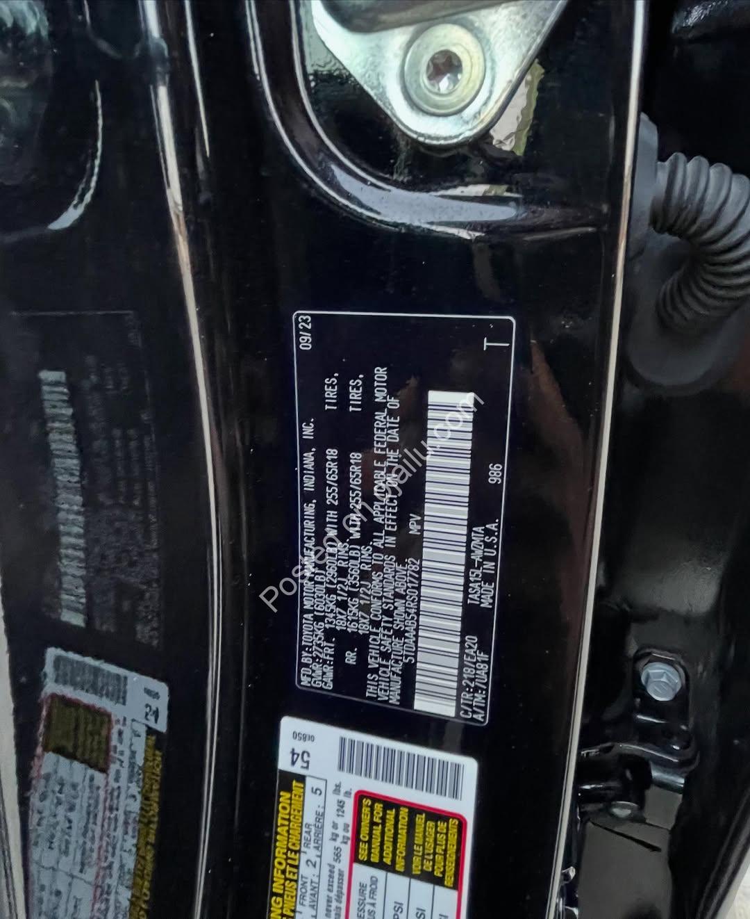 2024 Toyota Highlander XLE Grand: Fully Loaded, Duty Paid
