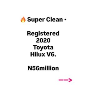 Super Clean Registered 2020 Toyota Hilux V6 – Must See!