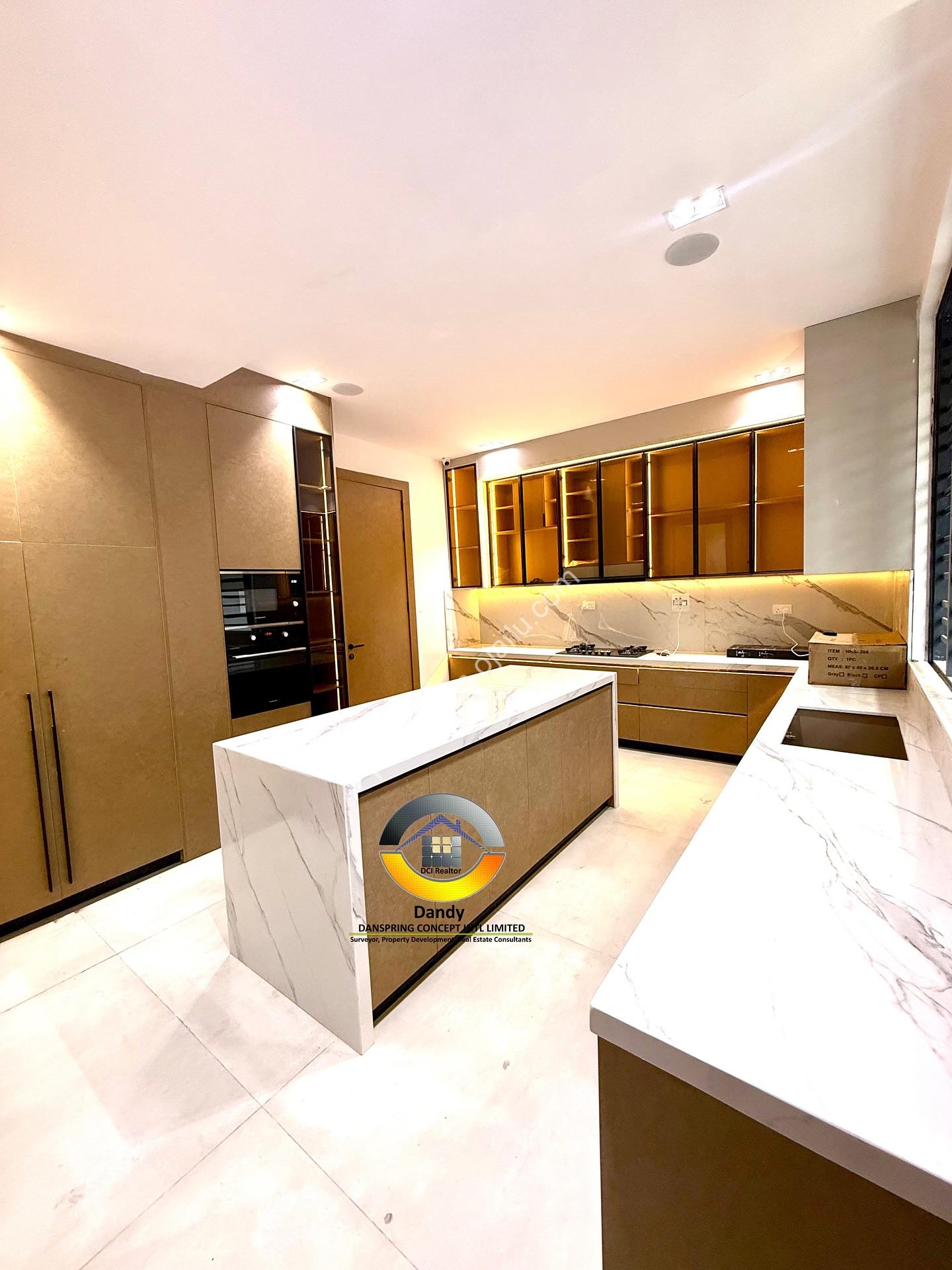 Pool-View Living Room in Lekki’s 5-Bedroom Dream Home