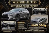 Accident-Free 2019 Lexus RX350 F Sport: Panoramic Luxury Awaits