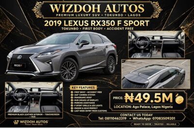 Accident-Free 2019 Lexus RX350 F Sport: Panoramic Luxury Awaits